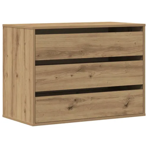 Kutna komoda s ladicama boja artisian hrast 80x41x58 cm drveni - Boja hrasta 80 x 41 x 58 cm Cijena