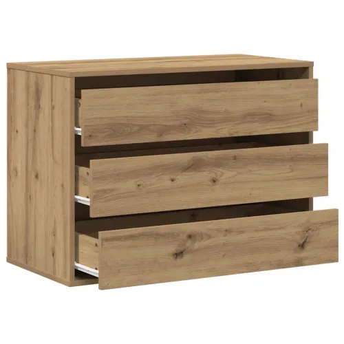 Kutna komoda s ladicama boja artisian hrast 80x41x58 cm drveni - Boja hrasta 80 x 41 x 58 cm Cijena