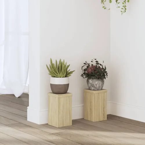 Stalci za biljke 2 kom boja hrasta 10x10x18cm konstruirano drvo - sonoma hrast 10 x 10 x 18 cm 2 Hrast sonoma Cijena