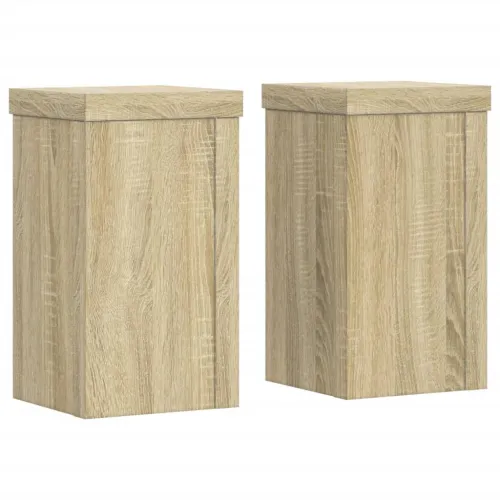 Stalci za biljke 2 kom boja hrasta 10x10x18cm konstruirano drvo - sonoma hrast 10 x 10 x 18 cm 2 Hrast sonoma Cijena