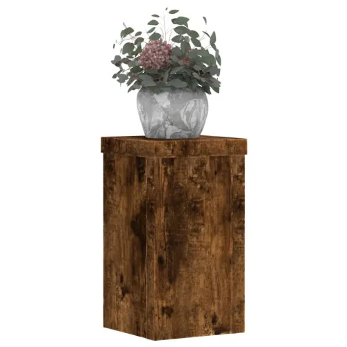 Stalci za biljke 2 kom boja dimljenog hrasta 10x10x18 cm drveni - Dimljeni hrast 10 x 10 x 18 cm Cijena
