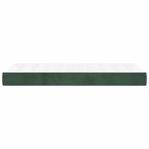 Madrac s oprugama srednje tvrdoće tamnozeleni 90x210x20 cm baršunasti - Tamnozelena 90 x 210 cm Cijena