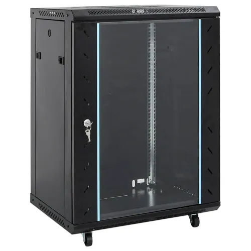 Komunikacijski ormarić 15U 19” IP20 crni 60 x 45 x 86 cm - Crna 60 x 45 x 86 cm Crna 60 x 45 x 86 cm Cijena