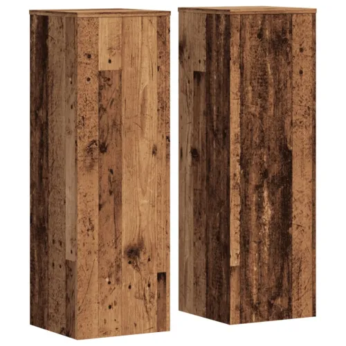 Stalci za biljke 2 kom boja staro drvo 33x33x100 cm drveni - Staro drvo 33 x 33 x 100 cm Cijena
