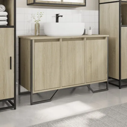 Ormarić za Lavabo - Umivaonik boja hrasta sonome 91 x 35 x 60 cm drveni - Sonoma hrast Cijena