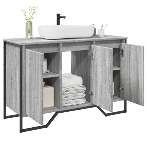 Ormarić za Lavabo - Umivaonik boja hrasta 91x35x60 cm konstruirano drvo - Sivi hrast sonoma Cijena