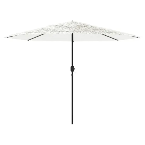 Vrtni suncobran s čeličnom šipkom bijeli 388x388x248 cm - Bijela 388 x 388 x 248 cm Cijena