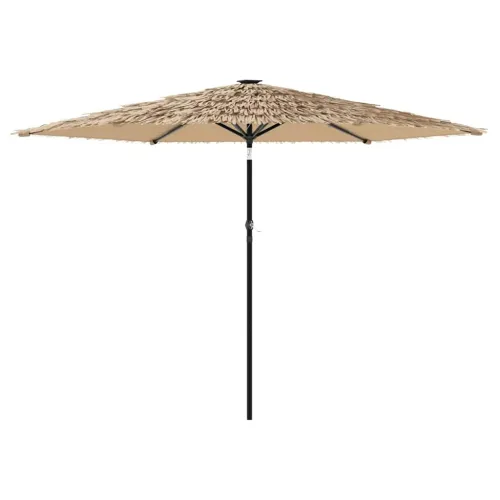 Vrtni suncobran LED s čeličnom šipkom smeđi 288x288x225 cm - 288 x 288 x 225 cm Cijena