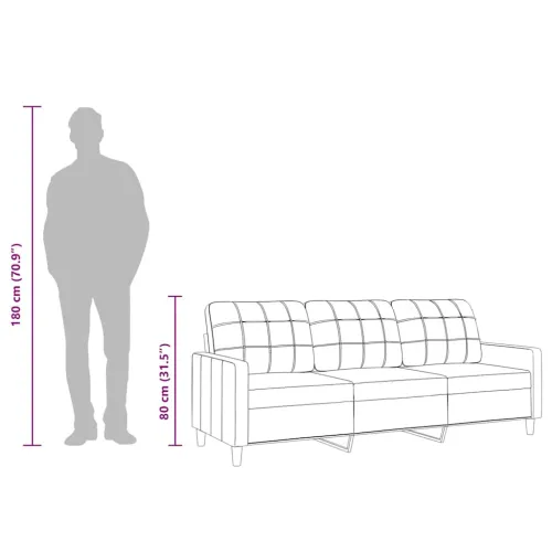 Trosjed od tkanine krem 210 cm - Krema 210 cm Cijena