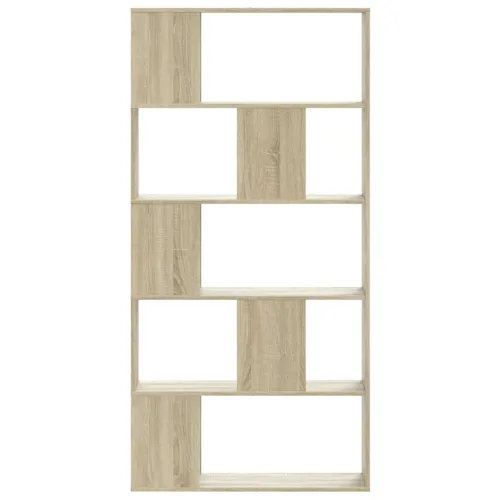 Regal za knjige s 5 razina boja hrasta 80,5x23,5x162,5cm drveni - Sonoma hrast 80.5 cm Cijena