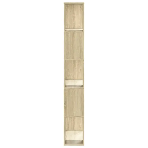 Regal za knjige s 5 razina boja hrasta 80,5x23,5x162,5cm drveni - Sonoma hrast 80.5 cm Cijena