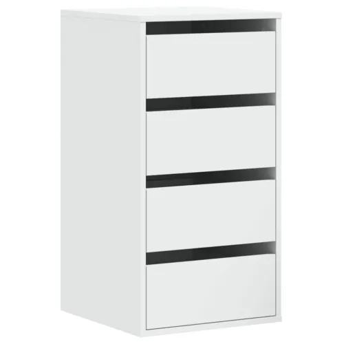 Kutna komoda s ladicama bijela 40x41x76cm od konstruiranog drva - Bijela 40 x 41 x 76 cm Cijena