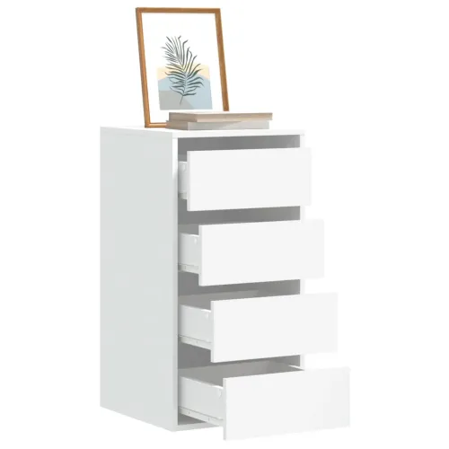 Kutna komoda s ladicama bijela 40x41x76cm od konstruiranog drva - Bijela 40 x 41 x 76 cm Cijena