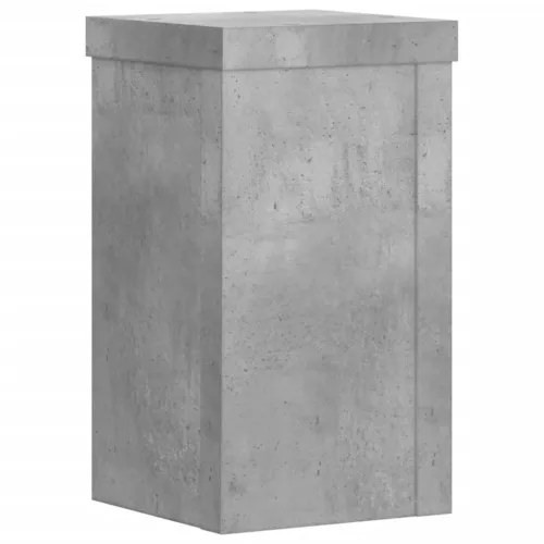 Stalci za biljke 2 kom siva boja betona 10 x 10 x 18 cm drveni - Betonska siva 10 x 10 x 18 cm Cijena