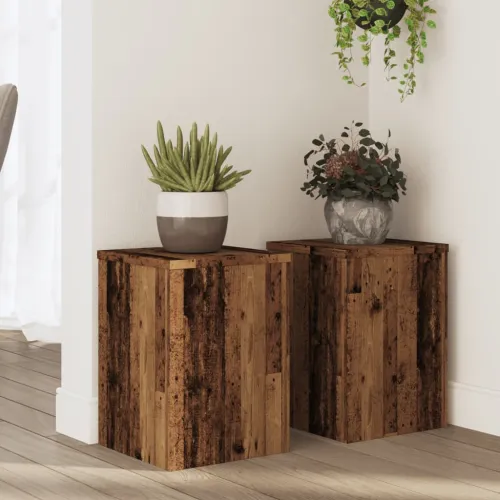 Stalci za biljke 2 kom 25x25x35 cm konstruirano drvo - Staro drvo 25 x 25 x 35 cm Cijena