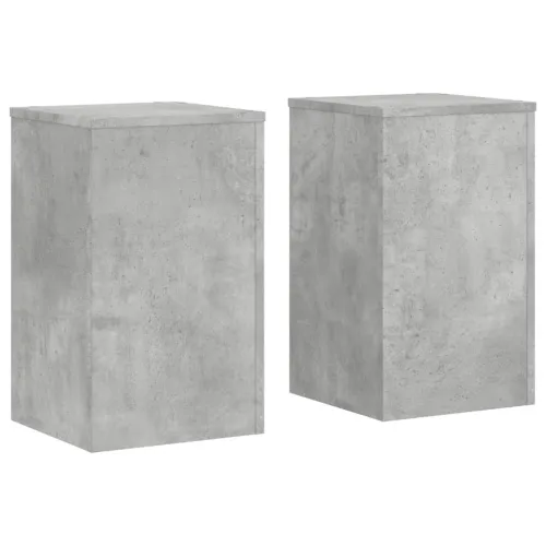 Stalci za biljke 2 kom siva boja betona 30x30x50 cm drveni - Betonska siva 30 x 30 x 50 cm Cijena