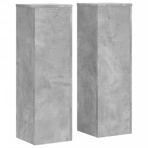 Stalak za biljke 2 kom. Betonska siva 25 x 25 x 80 cm - Betonska siva 25 x 25 x 80 cm Cijena