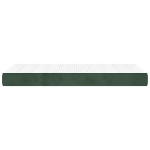 Madrac s oprugama srednje tvrdoće tamnozeleni 80x220x20 cm baršunasti - Tamnozelena 80 x 220 cm Cijena
