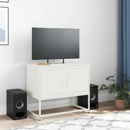 TV ormarić crni 68,5 x 39 x 60,5 cm bijeli - Bijela 1 Cijena