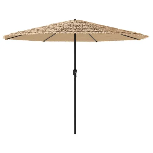 Vrtni suncobran LED s čeličnom šipkom smeđi 324x324x247 cm - 324 x 324 x 247 cm Cijena