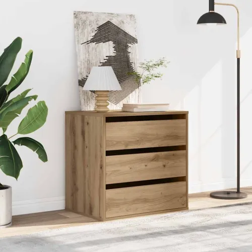 Kutna komoda s ladicama boja artisian hrast 60x41x58 cm drveni - Boja hrasta 60 x 41 x 58 cm Cijena