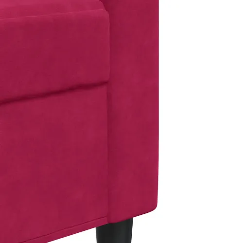 Dvosjed crvena boja vina 140 cm baršunasti - Boja crnog vina 140 cm Cijena