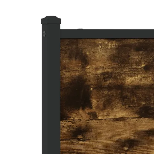 Metalni okvir kreveta bez madraca boja hrasta 150 x 200 cm - Dimljeni hrast 150 x 200 cm s uzglavljem i dvostrukim niskim podnož Cijena