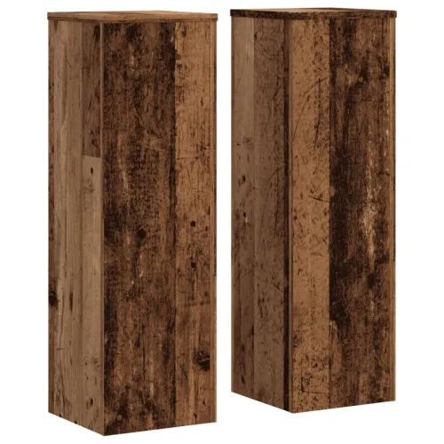 Stalci za biljke 2 kom boja drva 25x25x80 cm konstruirano drvo - Staro drvo 25 x 25 x 80 cm Cijena