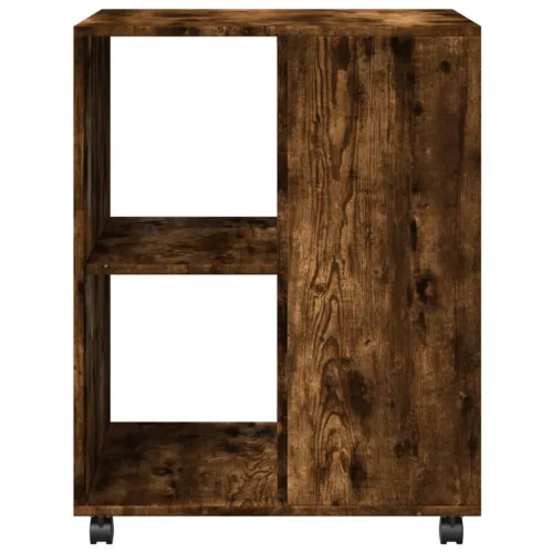 Bočni stolić s kotačima boja dimljenog hrasta 55x60x78cm drveni - Dimljeni hrast 1 Dimljeni hrast Cijena