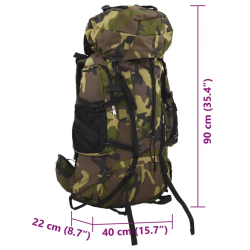 Ruksak za planinarenje maskirno zelena 100 L od tkanine Oxford - Maskirna 100 l Cijena