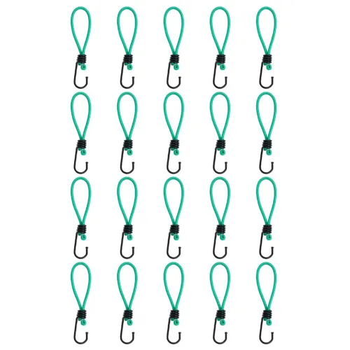 Užad za bungee s kukama 20 kom 15 cm - Zelena 15 cm length 1 Uže za bungee Cijena