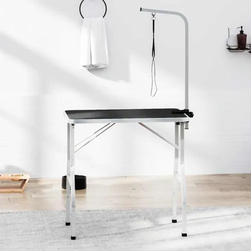 Stol za pranje i šišanje ljubimaca podesivi s 1 omčom - 84 x 48.5 x 145 cm Cijena
