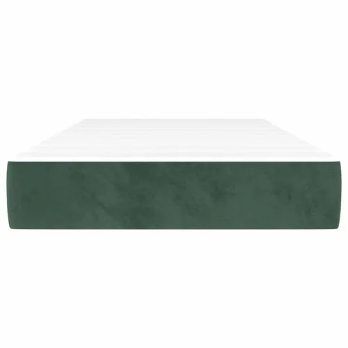 Madrac s oprugama srednje tvrdoće tamnozeleni 80 x 210 x 20 cm baršunasti - Tamnozelena 80 x 210 cm Cijena