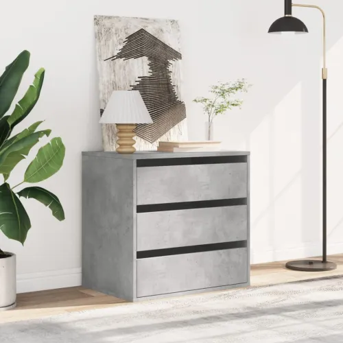 Kutni ladičar siva boja betona 60x41x58 cm konstruirano drvo - Beton siva 60 x 41 x 58 cm Cijena
