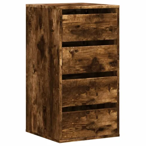 Kutni ladičar dimljena boja hrasta 40x41x76cm konstruirano drvo - Dimljeni hrast 40 x 41 x 76 cm Cijena