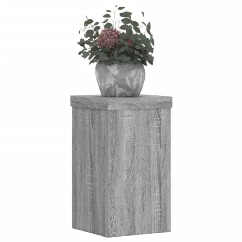 Stalci za biljke 2 kom boja hrasta 10x10x18cm konstruirano drvo - Siva Sonoma 10 x 10 x 18 cm Cijena