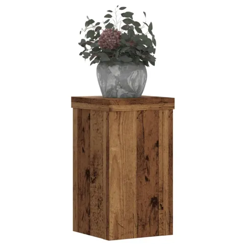Stalci za biljke 2 kom boja staro drvo 10x10x18 cm drveni - Staro drvo 10 x 10 x 18 cm Cijena