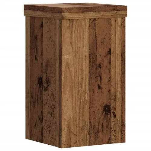 Stalci za biljke 2 kom boja staro drvo 10x10x18 cm drveni - Staro drvo 10 x 10 x 18 cm Cijena