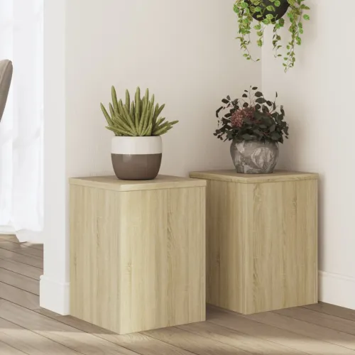 Stalci za biljke 2 kom boja hrasta 25 x 25 x 35 cm drveni - Hrast sonoma 25 x 25 x 35 cm Cijena