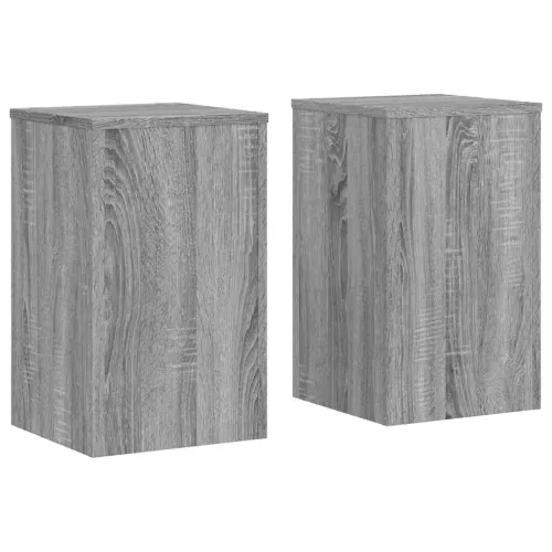 Stalci za biljke 2 kom boja hrasta 30x30x50cm konstruirano drvo - Siva Sonoma 30 x 30 x 50 cm Cijena