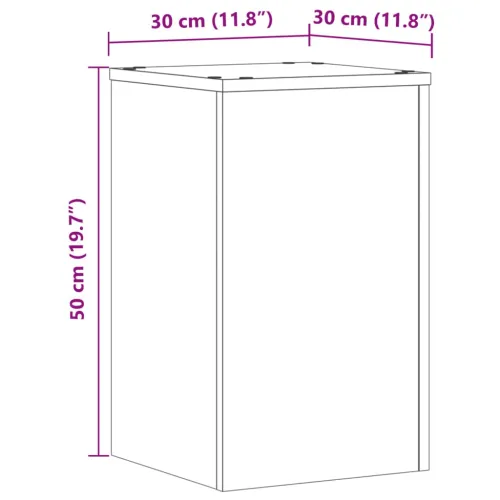 Stalci za biljke 2 kom boja staro drvo 30x30x50 cm drveni - Staro drvo 30 x 30 x 50 cm Cijena