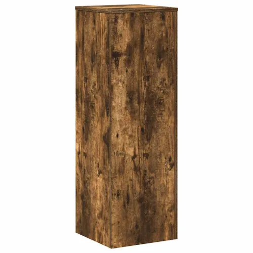 Stalak za biljke boja hrasta 33 x 33 x 100 cm konstruirano drvo - Dimljeni hrast Cijena