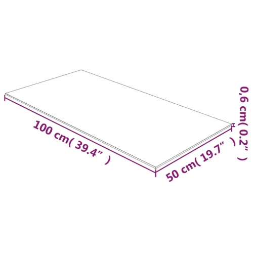 Prozirna stolna ploča 50 x 100 cm od kaljenog stakla - Transparentan 50 x 100 cm Cijena