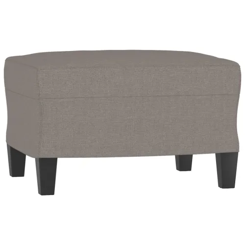 4-dijelni set sofa smeđesivi od tkanine - Sivo-smeđa s jastučićima i tabureom Cijena