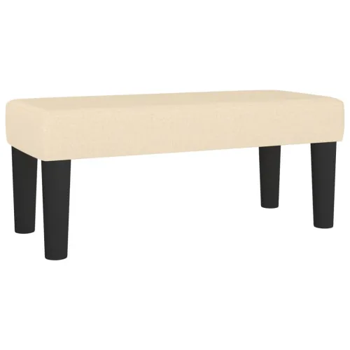 Krevet box spring s madracem krem 120 x 190 cm od tkanine - Krema 120 x 190 cm gumbi Krema Cijena