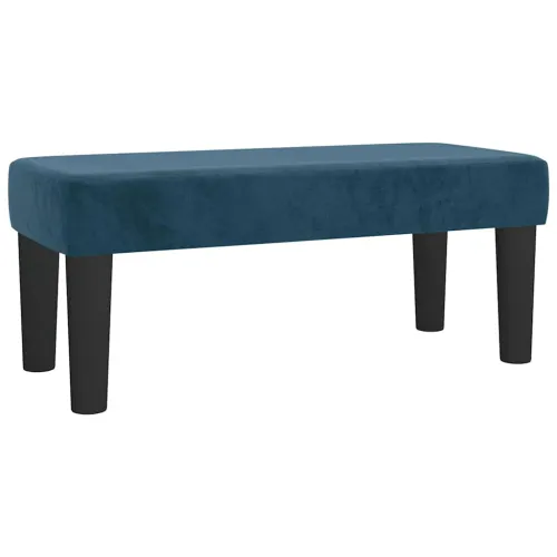 Boxspring - Krevet s oprugama i madracem tamnoplavi 120 x 190 cm baršun - Tamno plava 120 x 190 cm Okomite pruge Tamno plava Cijena