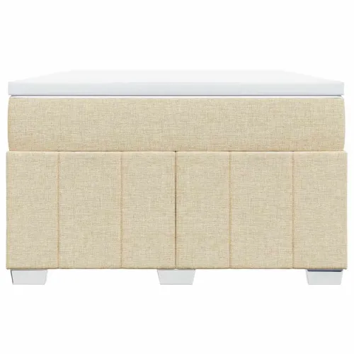 Boxspring - Krevet s oprugama i madracem krem 120 x 200 cm od tkanine - Krema 120 x 200 cm Cijena