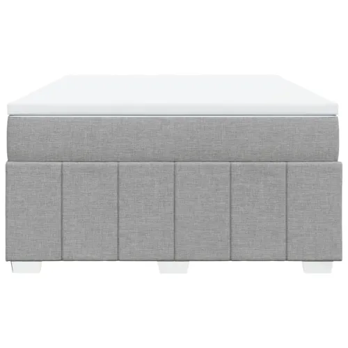 Krevet box spring s madracem svjetlosivi 140x200 cm od tkanine - Svjetlosiva 140 x 200 cm Cijena