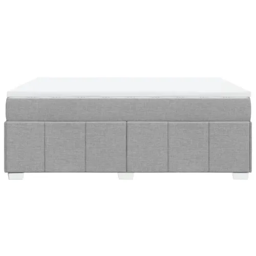 Krevet box spring s madracem svjetlosivi 140x200 cm od tkanine - Svjetlosiva 140 x 200 cm Cijena