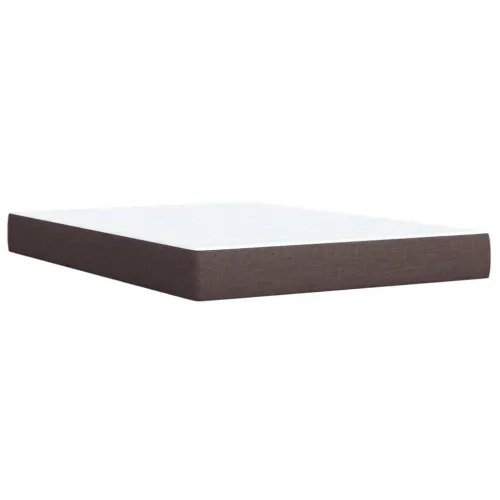 Boxspring - Krevet s oprugama i madracem tamnosmeđi 140x200 cm tkanina - Tamno smeđa 140 x 200 cm Cijena